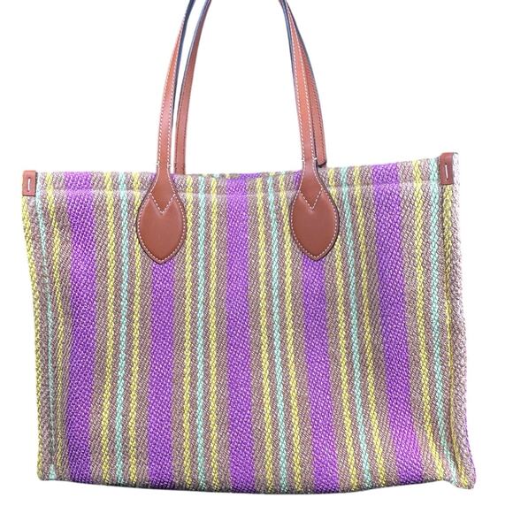 Gucci Jute Tote with Brown Leather Trim NWT - Picture 6 of 8